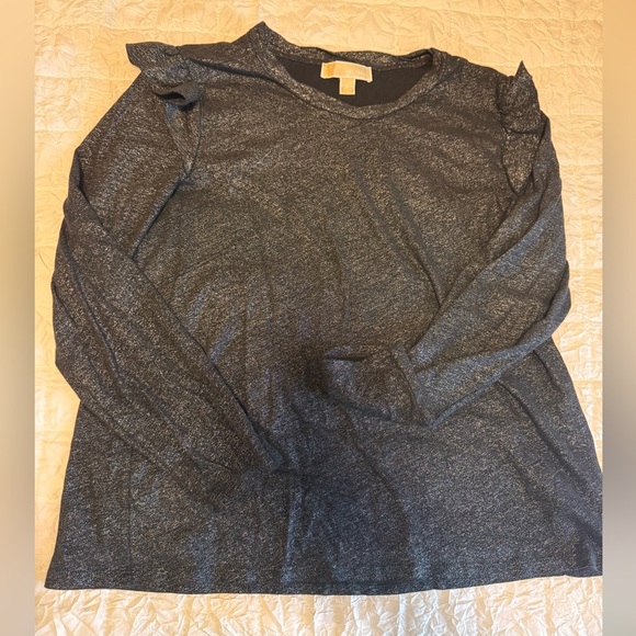 Michael Kors Shimmering Black Top - Picture 1 of 6